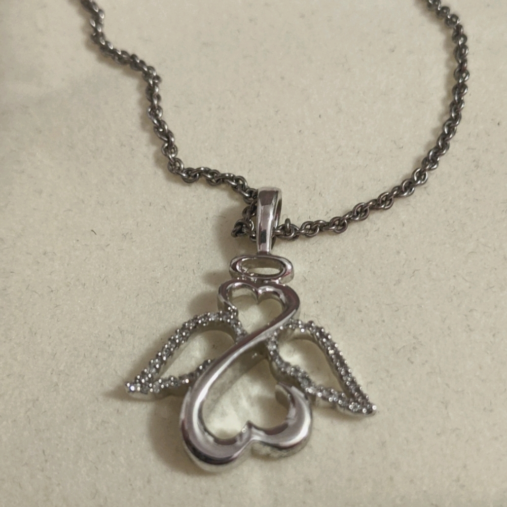 KAY JEWELERS Silver&💎 "Open Heart" 😇 Necklace